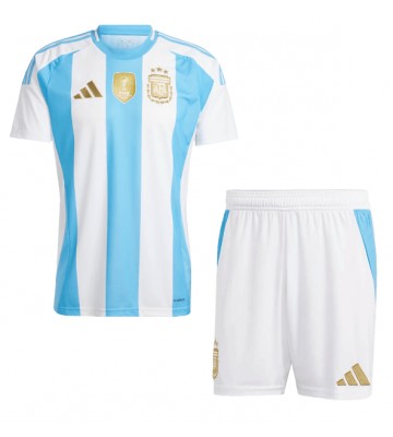 Argentina Hemmatröja Barn Copa America 2024 Kortärmad (+ Korta byxor)